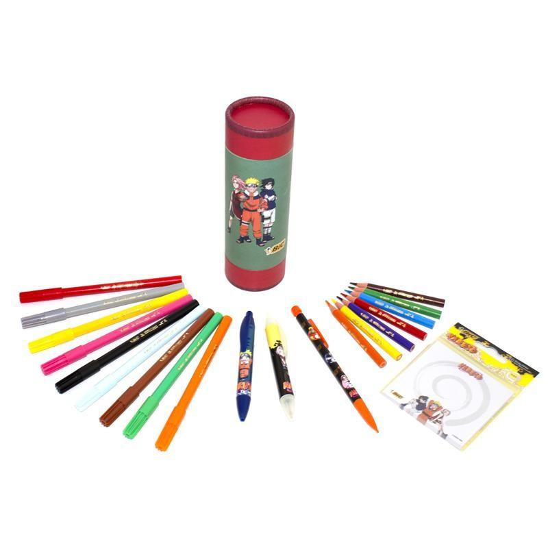 Pack crayons Naruto Bic - Feutres, crayons couleurs et bille