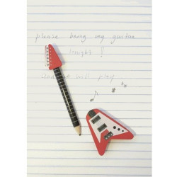 Crayon et gomme guitare