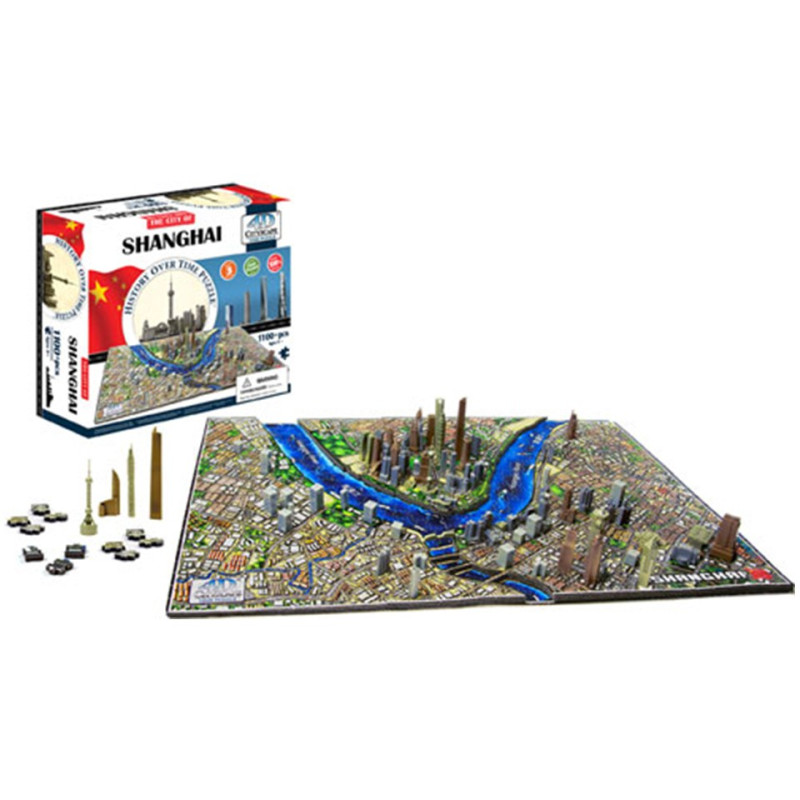 Puzzle 4D CityScape - Jeu de construction - SHANGHAI