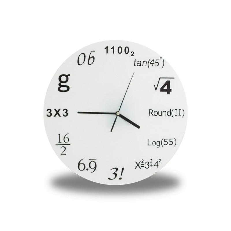 Horloge Formules mathématiques