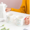 Set de 2 mugs emboîtables pour les couples complémentaires