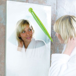 Miroir avec essuie-glace anti-buée