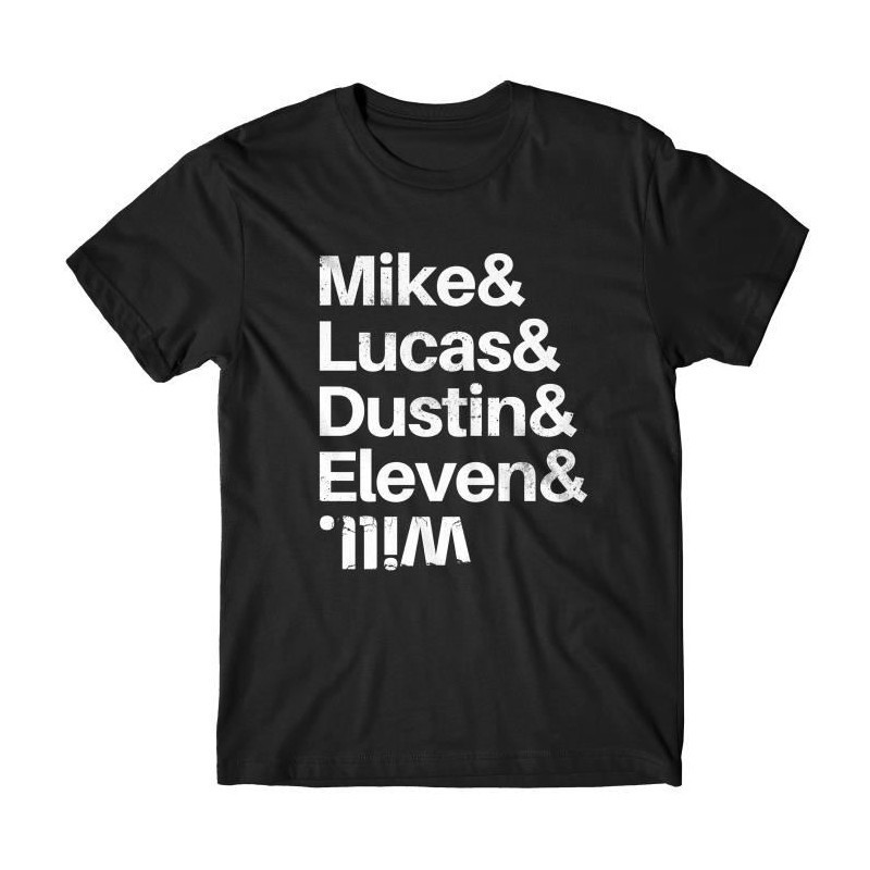Tshirt Mike & Lucas & Dustin & Eleven & Will