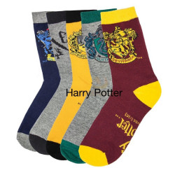 Chaussettes Harry Potter Blason des Maison (x5)