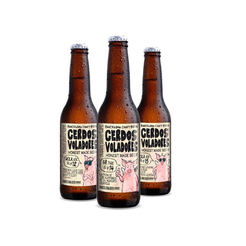 Bière blonde - CERDOS VOLADORES 0.33L