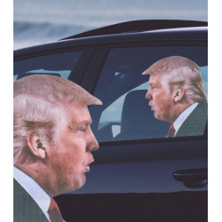 Sticker vitre de voiture Donald Trump