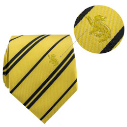 Cravate Deluxe Poufsouffle avec pin’s - Harry Potter