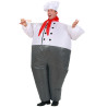 Déguisement costume chef cuisinier gonflable