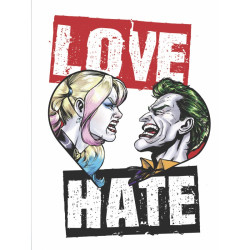 Tshirt DC Comics Batman Love Hate