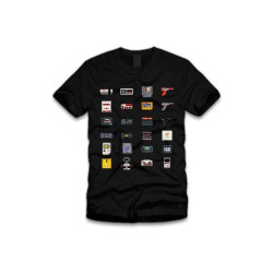 Tshirt Noir Geek Store 8 Bit
