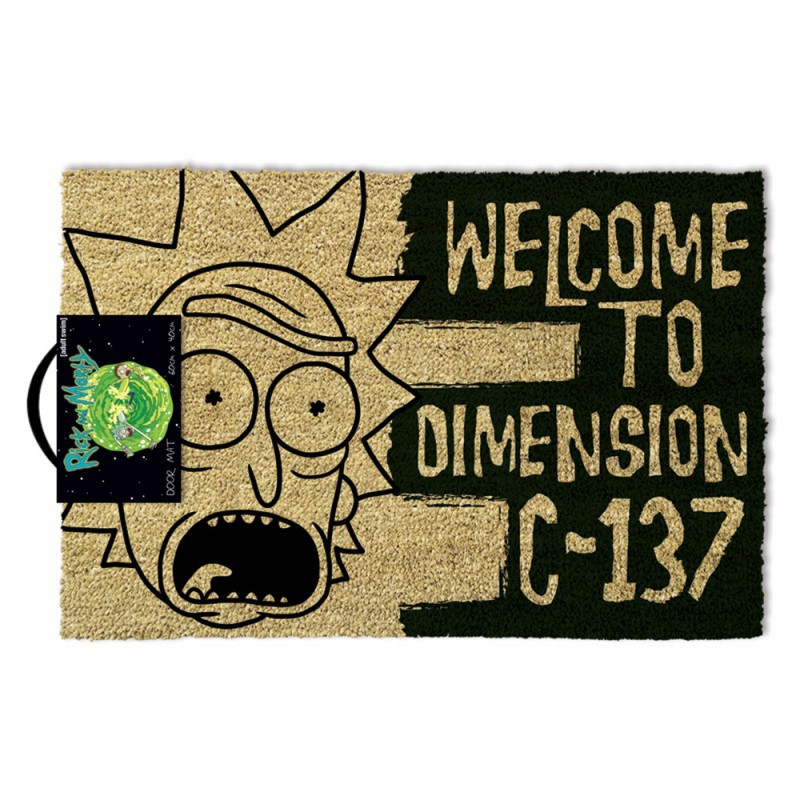Paillasson Rick et Morty - Welcome to Dimension C-137