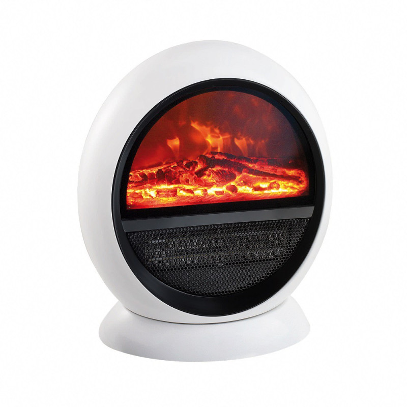 Chauffage céramique d'intérieur avec effet feu de bois