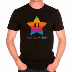 T-shirt Mario - Super étoile invincible