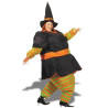 Costume de sorcière gonflable avec chapeau