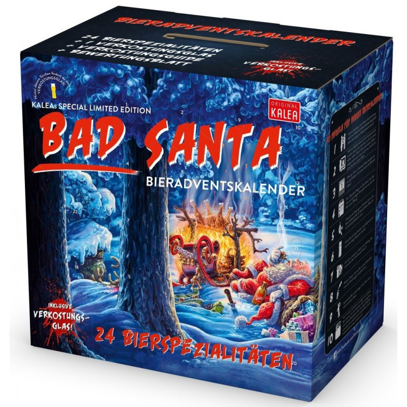 coffret Bad Santa 24 Bières et Accessoires