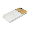 Coque smartphone en marbre blanc et bambou - iPhone 6 - 6S