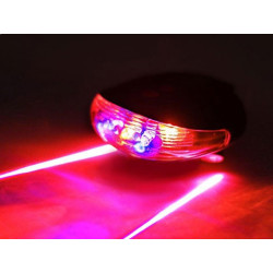 Lampe arrière de vélo projecteur laser de piste cyclable