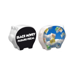 Tirelire cochon  - Black money