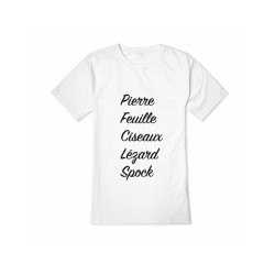 T-Shirt Pierre Papier Ciseaux Lézard Spock
