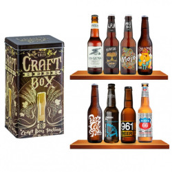 Box Boîte métal Craft et 8 Bières Crafts