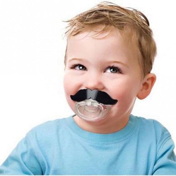 tetine moustache bébé