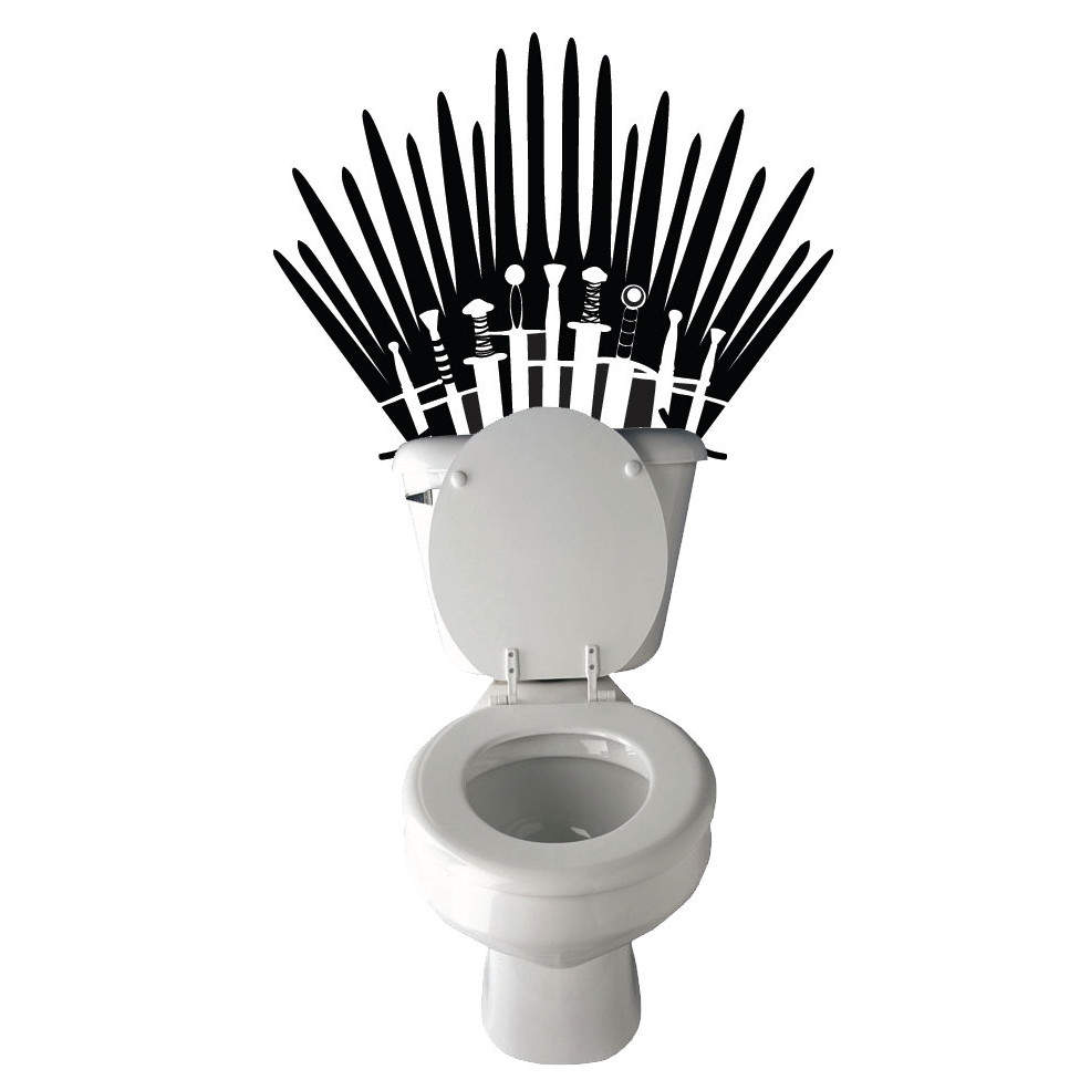 sticker game of thrones pour toilettes