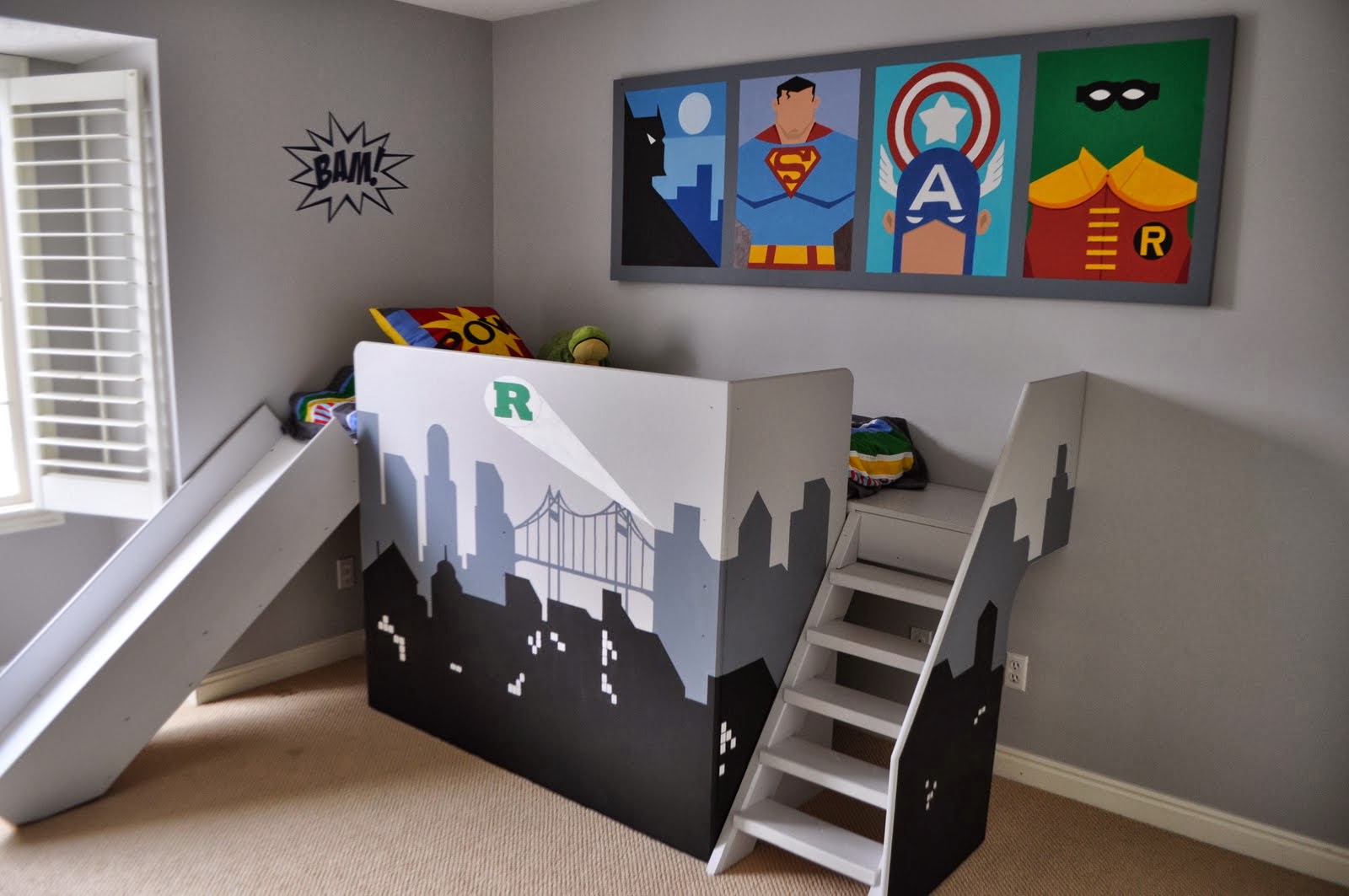 chambre enfant super héros