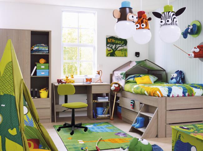 chambre enfant safari