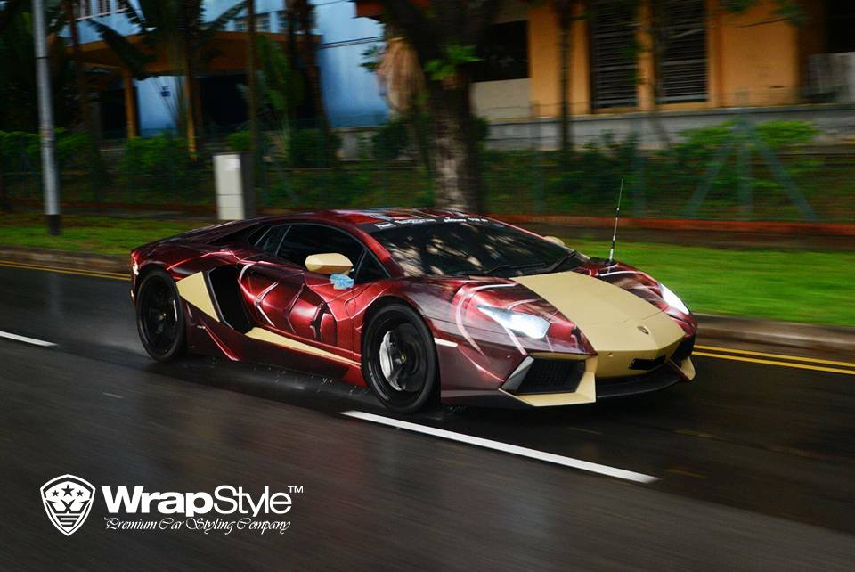 lamborghini aventador iron man