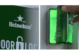 Heineken invente la serrure qui se déverrouille avec une bière ! Et uniquement avec une bière. Plutôt cool la sécurité :)