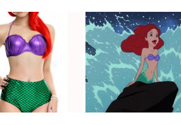 Cet été, on ose le look d'Ariel avec ce maillot de bain Petite sirène :)