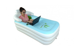 Baignoire transportable partout ! Même au bureau !