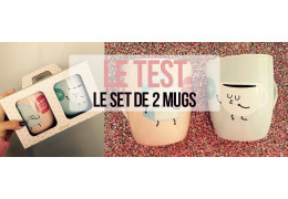 J'ai testé... Le set de 2 mugs - le café tu l'aimes comment ? avec toi !